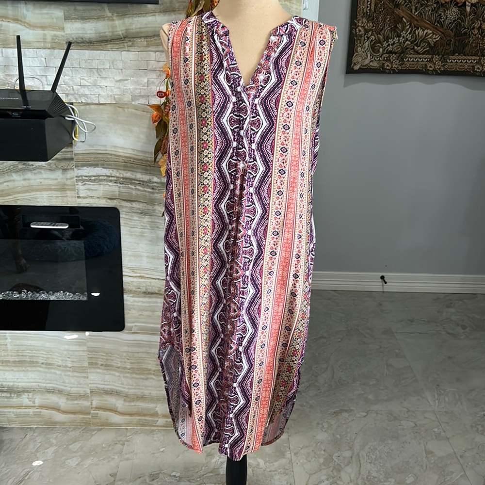 Cupio Sleeveless Shirt Dress. Size M